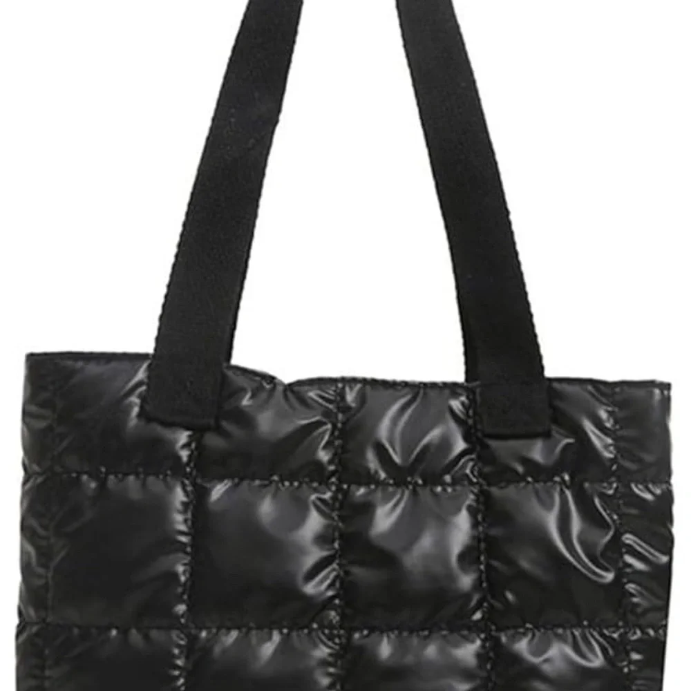 Black Quilted Tote Bag - Picture 5 of 5